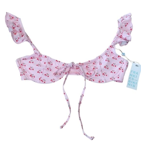 NWT Frankie’s Bikini Baby Berry Birdie Bikini Top - Picture 4 of 10